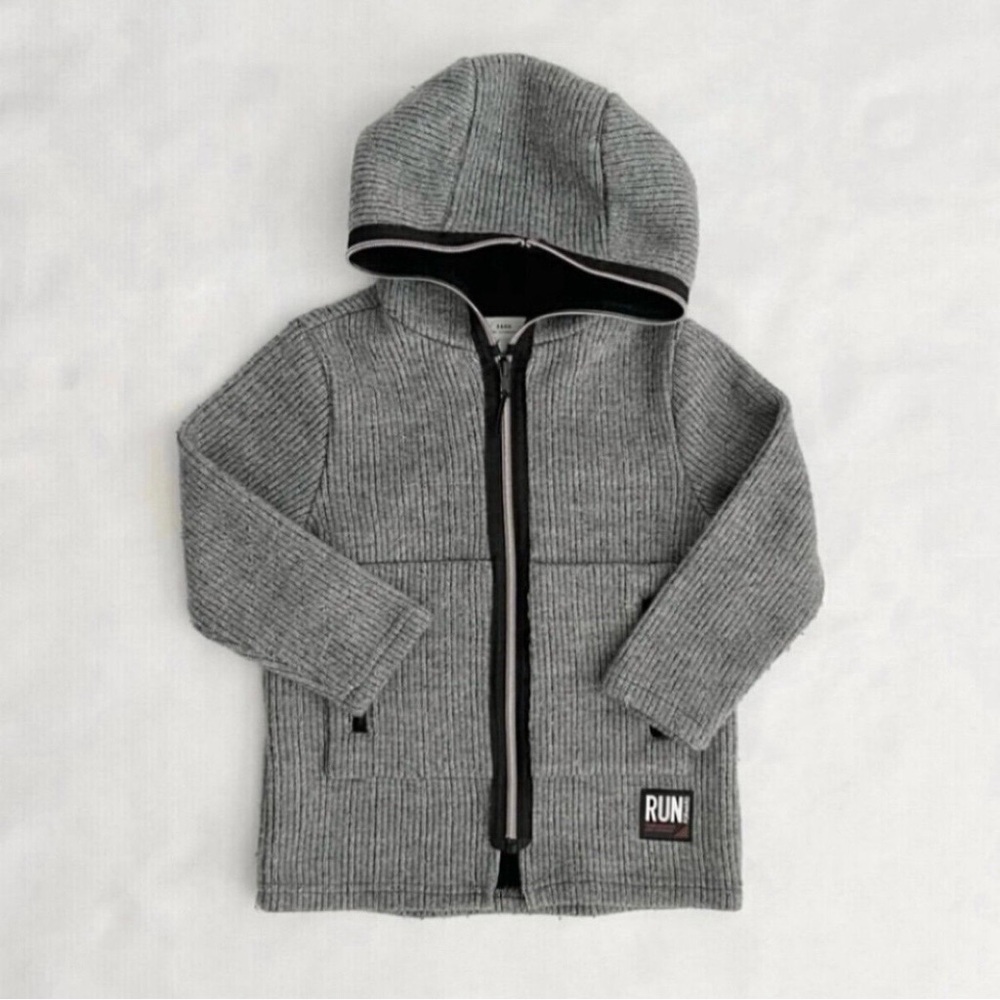 Zara Kids Gray Zip-Up Hoodie